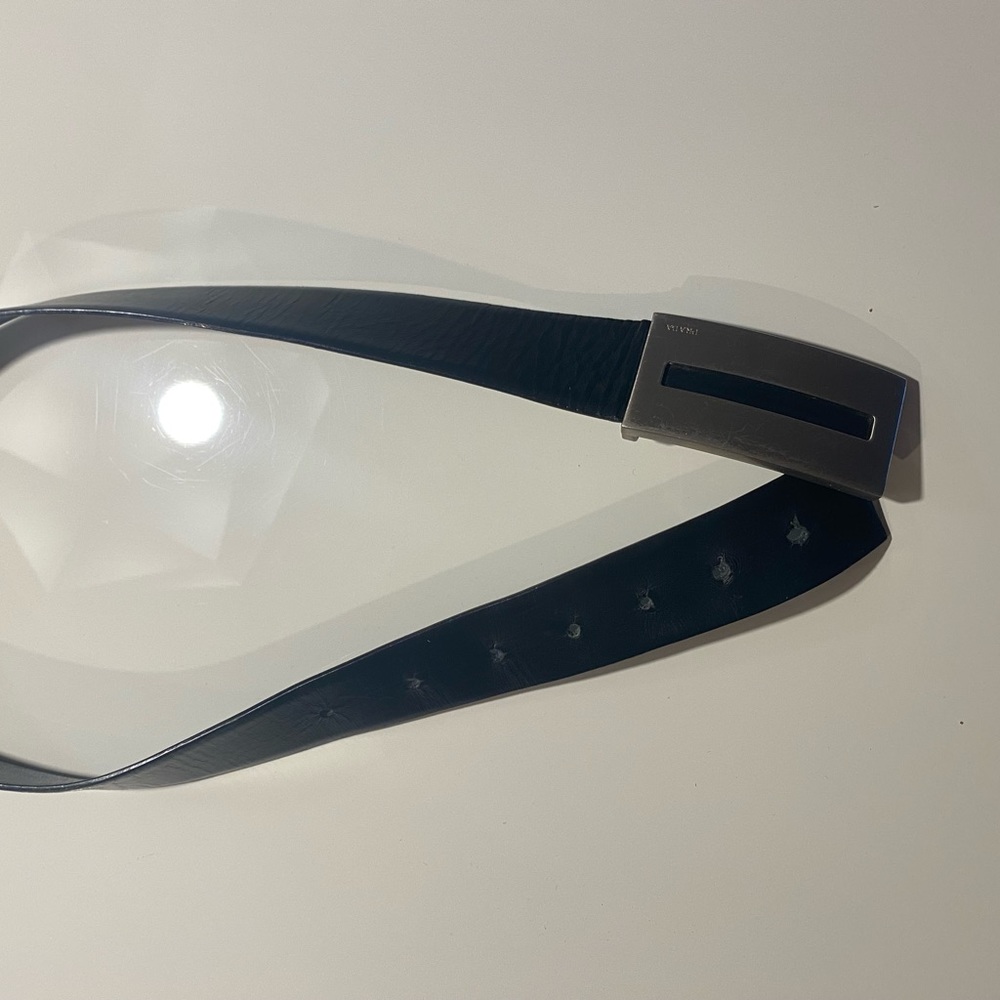 Prada black leather belt